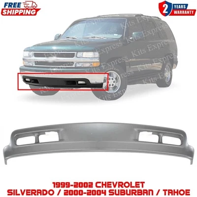 Front Lower Valance Deflector Gray Primed For 99-02 Chevy Silverado/ 00-04 Tahoe Foto 1 de 4