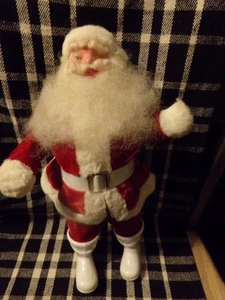 Vintage Harold Gale Weihnachtsmann rot Samt Anzug Weihnachtsfigur - Bild 1 von 9