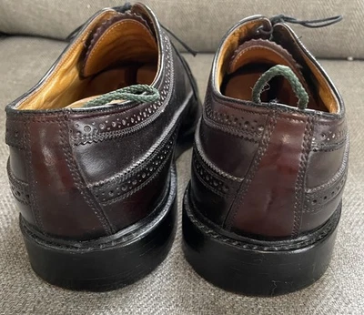 Zapatos de Cuero Oxford Florsheim Imperial 364146 Talla 13D Borgoña Punta de Ala De Colección Foto 1 de 4