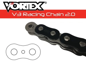 CADENA VORTEX RX3-525 PASO ALTO RENDIMIENTO X-RING - NEGRA 120 ESLABONES - Imagen 1 de 6