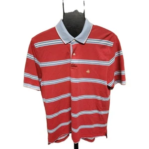 Polo Brooks Brothers da uomo taglia media multicolore a righe performance - Foto 1 di 8