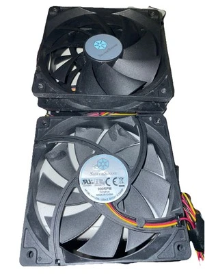 3pack SilverStone Internal Case Cooling Fan 900 RPM HA1225L12SA-Z DC12V - Image 1 of 2