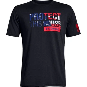Under Armour 1333353 Men's UA Freedom Protect This House T-Shirt - Black - Small - Picture 1 of 2