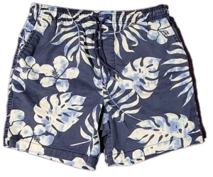 American Eagle Mens M Floral Shorts Relaxed Fit Drawstring Canvas Casual Beach - Picture 1 of 5