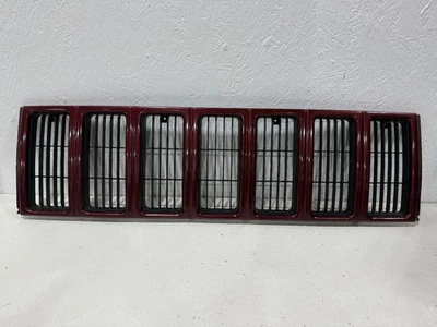 Jeep Cherokee Center Grill Grille Painted OEM Sienna Pearl PU7 Red 1997-2001 B - Image 1 of 4