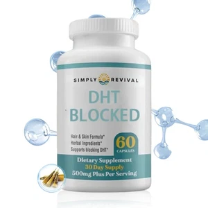 Einfach die DHT -Blocker -Kapseln wiederbeleben -Healthy Haarwachstum, Präventi - Bild 1 von 9