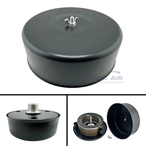 1" NPT Air Compressor Intake Filter Silencer Assembly Metal Housing W/ Element - Picture 1 of 6