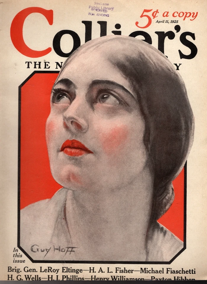 1925 Collier's April 11 - Gangsters; Baseball's best pitchers; Hawaii Gibraltar Foto 1 de 1