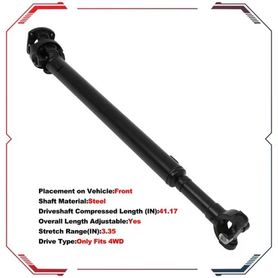 Front Driveshaft For Ford Excursion F-350 F-250 Super Duty 2000-2003 65-9303 Foto 1 de 4
