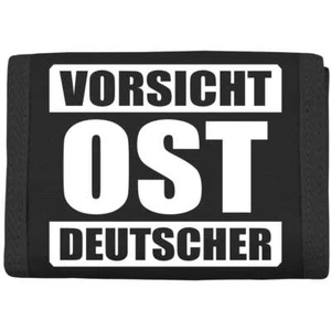 Geldbörse Brieftasche Vorsicht Ostdeutscher Osten DDR Ossi Ostdeutschland Kult - Bild 1 von 3