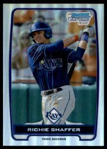 2012 Bowman Draft Picks & Prospects Chrome Refractors Richie Shaffer Tampa Bay - Picture 1 of 2