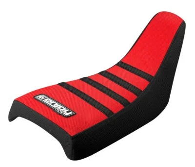 Funda de asiento Honda Z 50 1988-1999 de Enjoy MFG negra y roja con costillas negras #120 Foto 1 de 4
