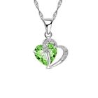 Austrian Crystal Green Heart Crystal Necklace St.Patrick&#39;s