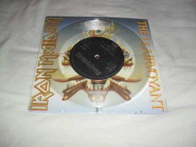 IRON MAIDEN -THE CLAIRVOYANT- AWESOME ULTRA RARE LTD EDITION 7" EP CLEAR DISC NM - Image 1 of 4