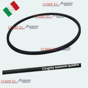 CINGHIA CINGHIETTA GOMMA QUADRATA Diametro 65mm Larghezza 1mm Spessore 1mm - Imagen 1 de 1
