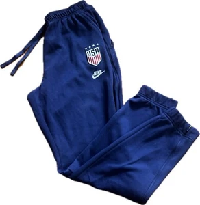 Nike Team USA Olympics 2020 Dry Pants Men's M Soccer Blue CJ7953-421 Zip Rip Off - Picture 1 of 13