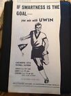 L1-6 Advert 1959 You Win With Uwin Football Clothing