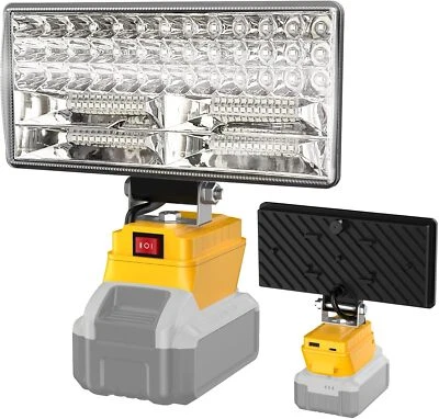 5400LM 90W LED Work Light for Dewalt 20v Battery Flood Light Portable Spotlight - Image 1 of 4