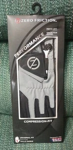 Zero Friction Men's Golf Gloves Left Hand One Size Gray & Black - Picture 1 of 5