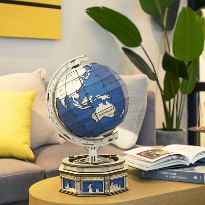 ROKR Großes 3D-Holzpuzzle The Globe DIY Model Kit Montage Puzzle Wohnkultur