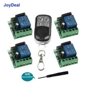 Interruptor de control remoto de relé inalámbrico de 12 V receptor transmisor abridor de puerta de garaje - Imagen 1 de 20