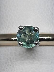 14K Solid Yellow/White Gold Ring With Color Change Russian Alexandrite