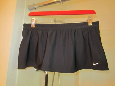 NWT women's black swim wear separate bottoms skirt Nike Size 10 AWESOME - Image 1 of 4