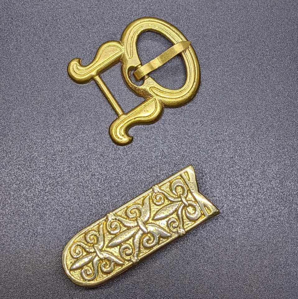 Réplica de cinturón medieval, accesorios de cinturón Kievan Rus Chernihiv, cinturón eslavo 15 mm Foto 1 de 1