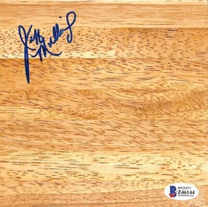 JEFF MULLINS Signed Parquet Floor GOLDEN STATE WARRIORS Beckett BAS #Z46144 - Picture 1 of 2