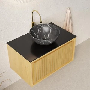 30" Wall Mounted Bathroom Vanity w/Sink, Drawer, Floating Vanity Storage Cabinet - Picture 1 of 6