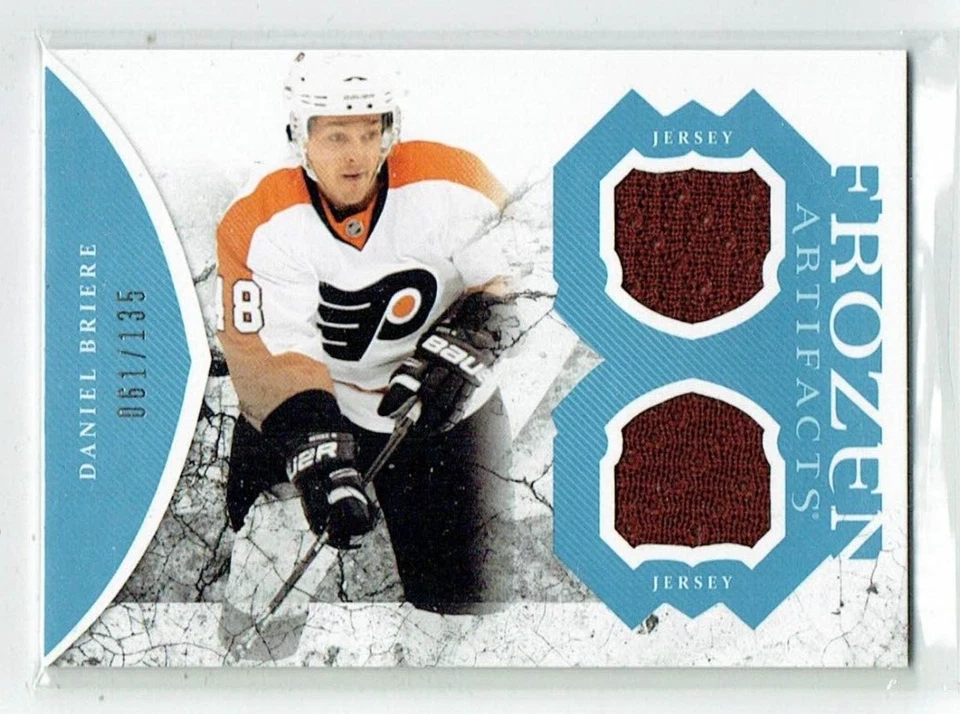 11-12 UD Upper Deck Artifacts Frozen  Daniel Briere  /135   Dual Jerseys - Image 1 of 1