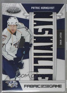 2010-11 Certified Fabric of the Game Die-Cut Team /25 Patric Hornqvist #PH