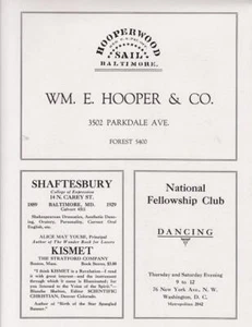 Original 1929 Hooperwood Sail Co Print-Ad/ Shaftsbury College Baltimore - Picture 1 of 1