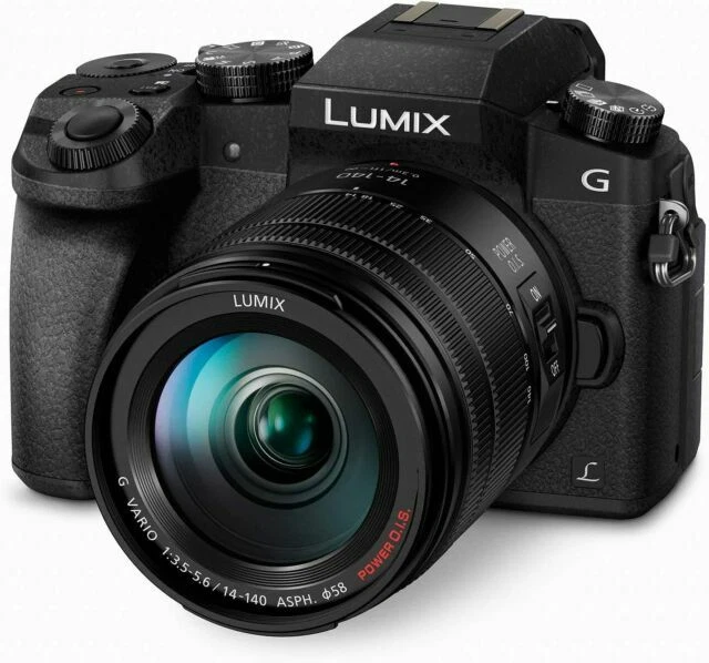 Panasonic LUMIX G7 16MP Digital SLR Camera - Black (Kit with 14-140mm Lens)