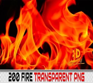 200 FIRE FLAMES TRANSPARENT PNG DIGITAL PHOTOSHOP OVERLAYS BACKDROPS BACKGROUNDS
