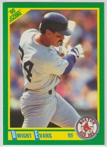 1990 Score - DWIGHT EVANS - #3 - Boston Red Sox
