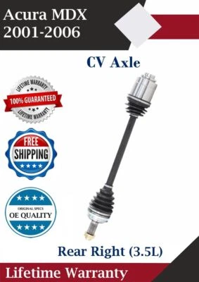 New OE Rear Right CV Axle For 2001-2006 Acura MDX 3.5L Lifetime Warranty - Image 1 of 4