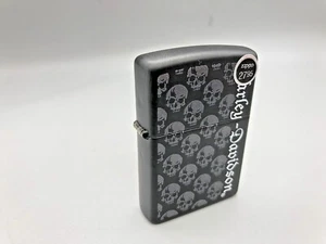Zippo Harley Davidson Skulls Black Matte 28264 Never Opened 2013 - Picture 1 of 5