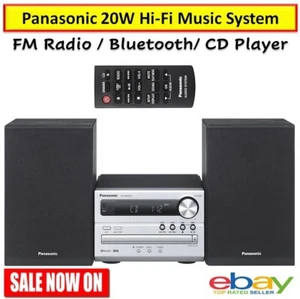 Panasonic HiFi Music Stereo System 20W Bluetooth Speakers FM Radio USB CD Player - Picture 1 of 11