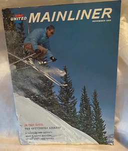 United Airlines Mainliner Magazine 1963 November #11 Skiing El Camino Real - Picture 1 of 7