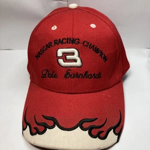 Dale Earnhardt #3 Nascar Racing Champion Baseball Cap- Adjustable Red Flames - Picture 1 of 8