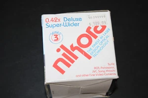 Nikora Converter Super Wide 0.42x 53-54mm Mounting Ring Macro Lens     EXCELLENT - Picture 1 of 4