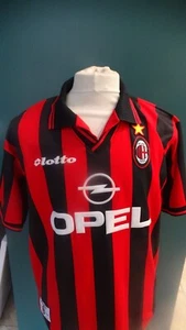 VINTAGE MILAN AC FOOTBALL JERSEY LOT OPEL 1994-1995-1996 BAGGIO VAN BASTEN - Picture 1 of 7