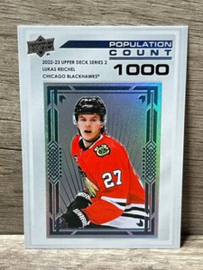 Lukas Reichel 2022-23 Upper Deck Series 2 Population Count 1000 RC #PC-45