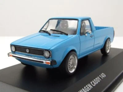 VW Caddy Pick Up 1990 Blu Modellino 1:43 Solido - Immagine 1 di 4