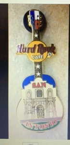 Hard Rock Cafe SAN ANTONIO, TEXAS The Alamo Guitar Pin - Picture 1 of 2