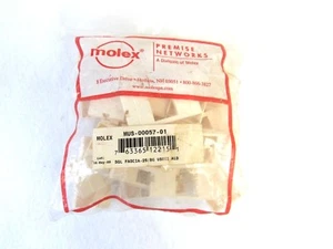 Molex (Lot of 25) Premise Networks MUS-00057-01 1 Port USO II Fascia 75-1 - Picture 1 of 3