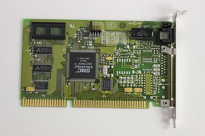 SMC 8216T ETHERCARD ELITE 16T ULTRA ISA 16 BIT 10MBPS 61-600455-004  W/WARRANTY - Image 1 of 3