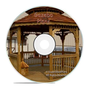 Basic Design Gazebo Plans, 12ft Double Roof Octagon Gazebo Plans, DIY Guides - Picture 1 of 1