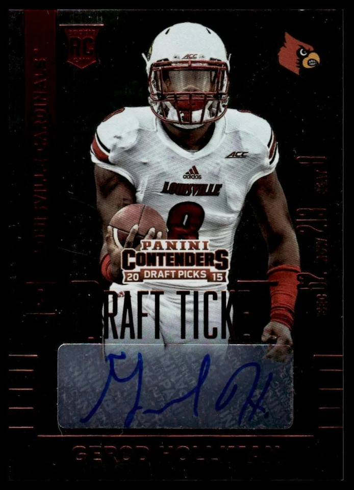 2015 Panini Contenders Draft Picks #189 Gerod Holliman Ticket Red Foil - Image 1 of 2